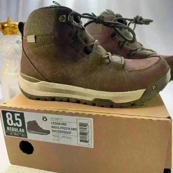 NWT, Oboz Womens “Cedar”lace up hiking/snow boots in sz 8.5. - Picture 7 of 13
